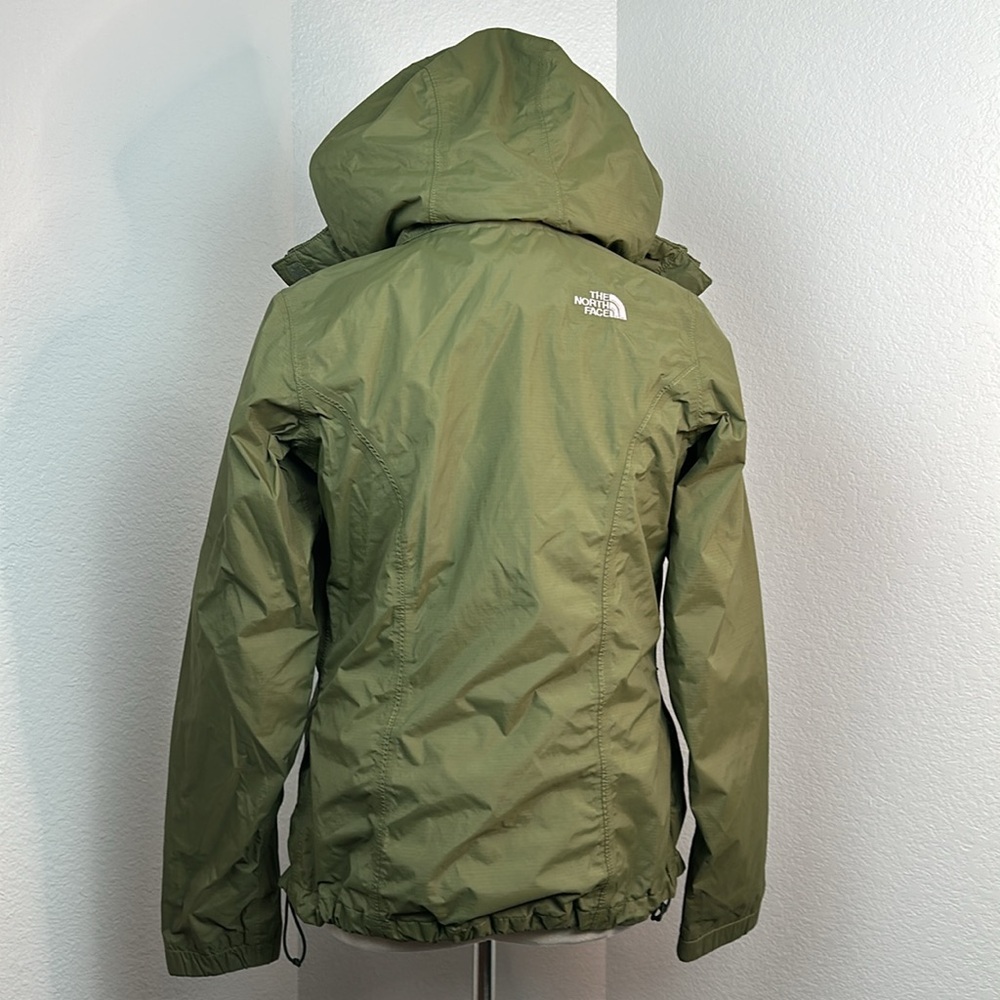 The North Face Resolve 2 Windbreaker Jacket Forest Olive Green Size XS NWOT - Picture 5 of 14